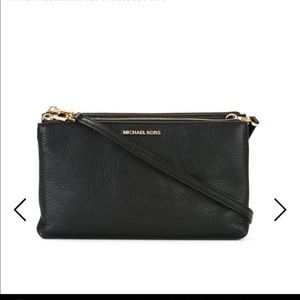 Michael Kors Black Adele Leather Crossbody bag